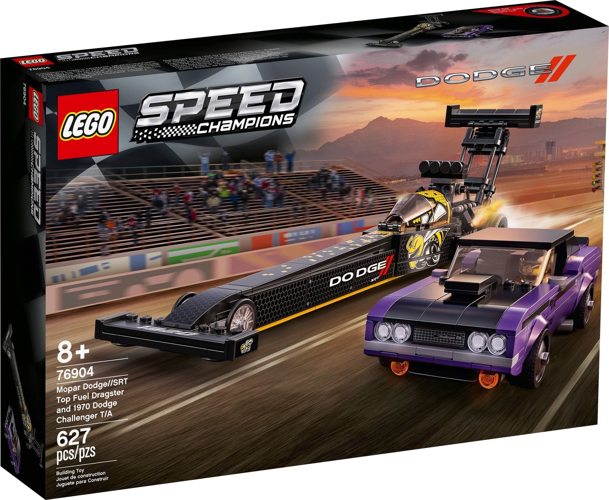 LEGO Speed Champion 76904 Mopar SRT Top Fuel Dragster 1970 Dodge Challenger- Auzzi Store