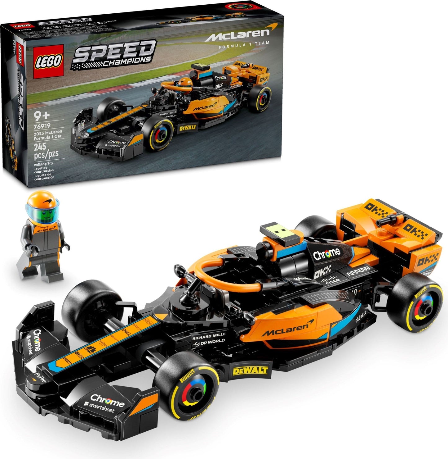 LEGO Speed Champion Series 76919 2023 McLaren Formula 1 Race Car- Auzzi Store