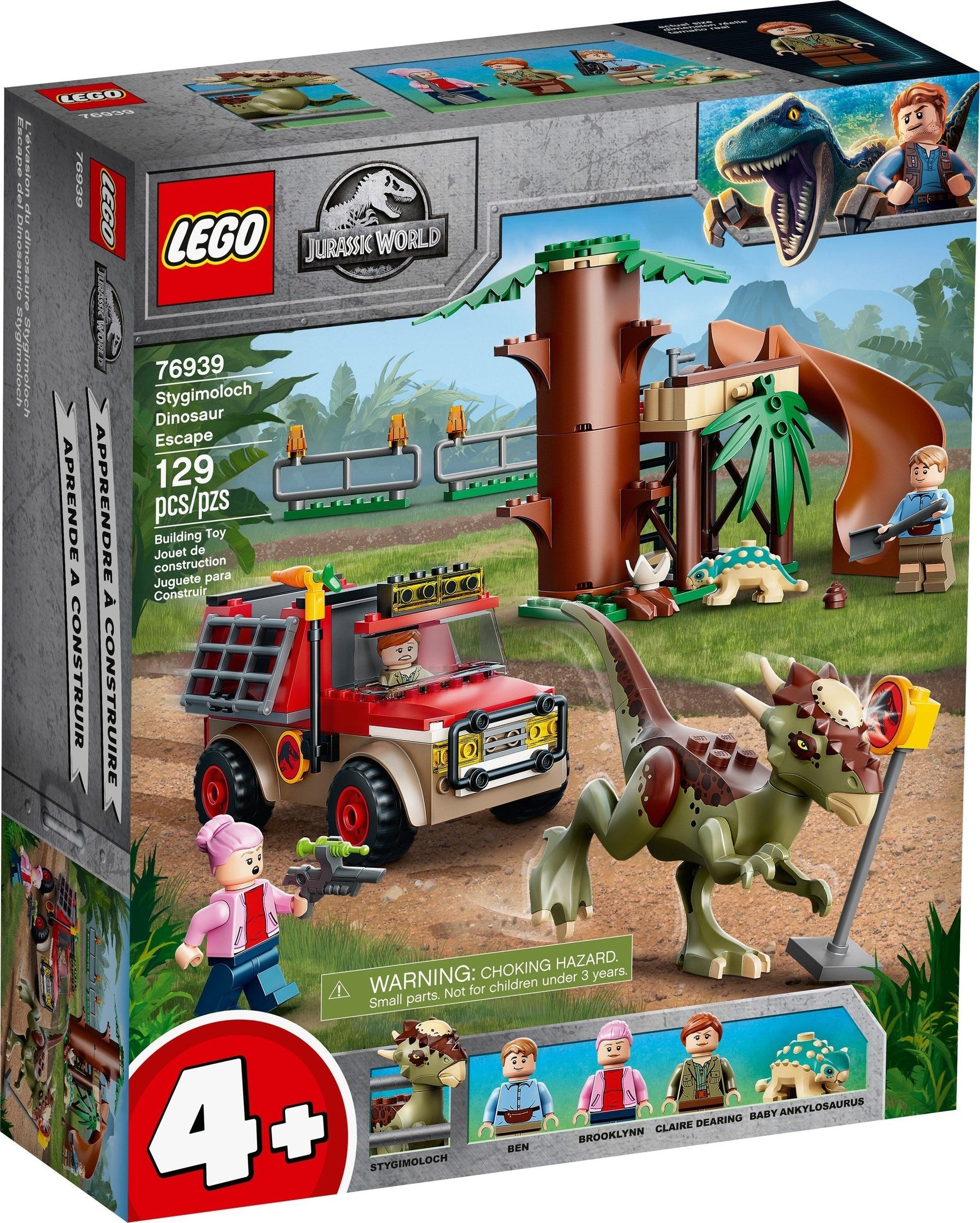 LEGO 76939 Jurassic World Stygimoloch Dinosaur Escape- Auzzi Store