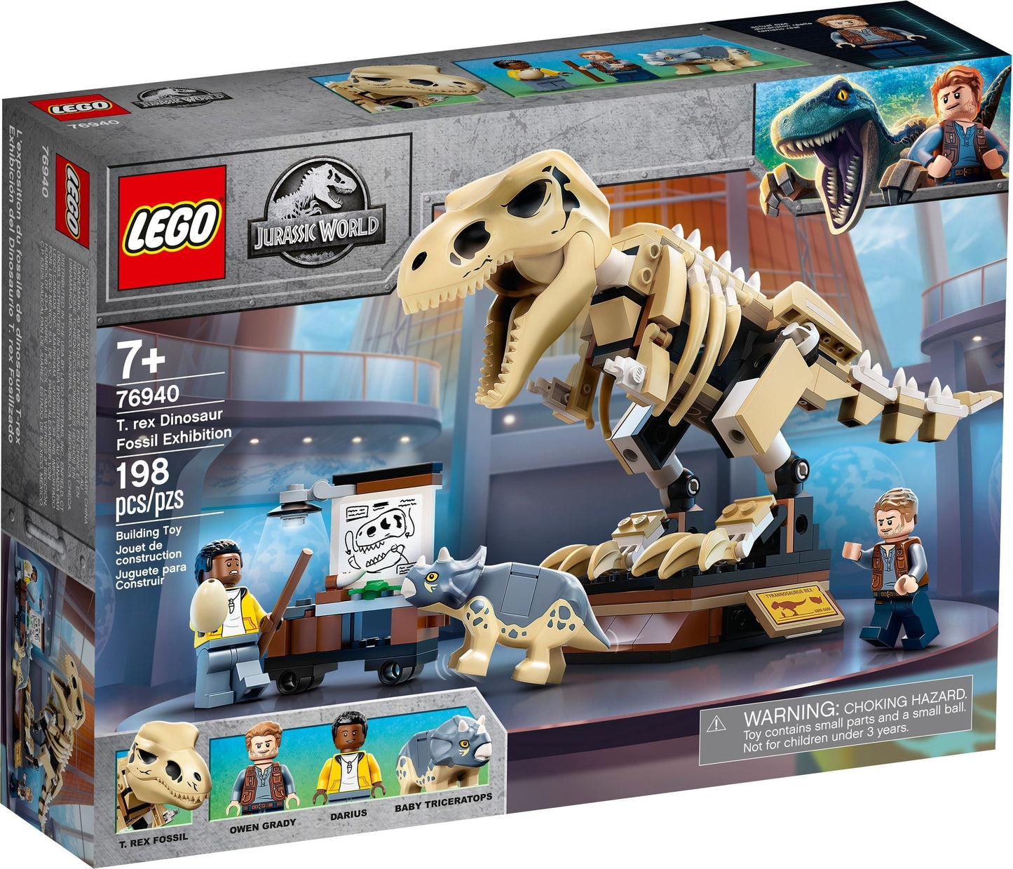 LEGO 76940 Jurassic World T. rex Dinosaur Fossil Exhibition