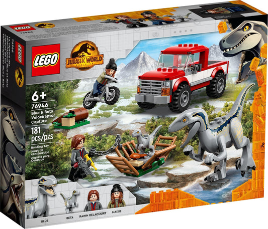 LEGO Jurassic Park 76946 Blue and Beta Velociraptor Capture- Auzzi Store