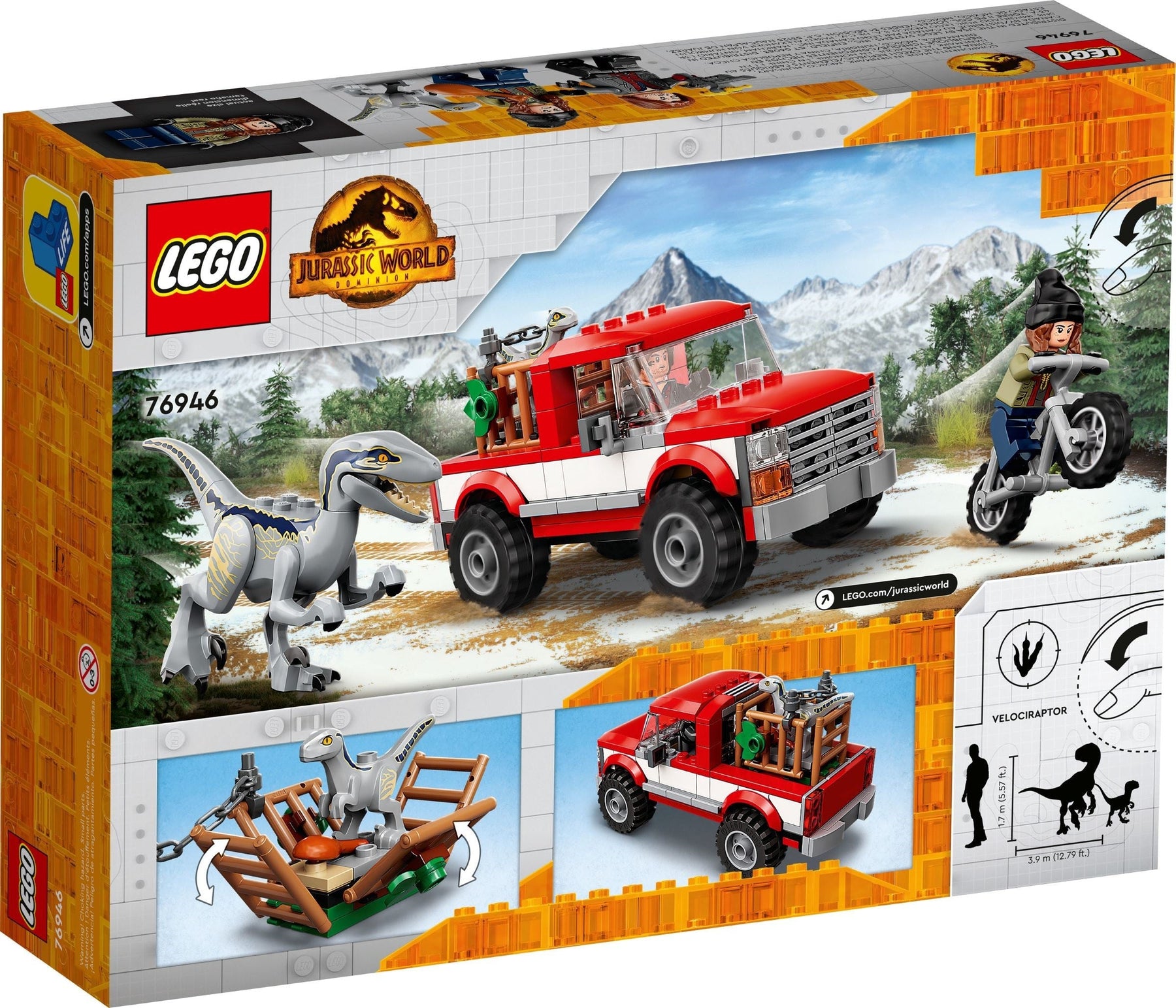 LEGO Jurassic Park 76946 Blue and Beta Velociraptor Capture- Auzzi Store