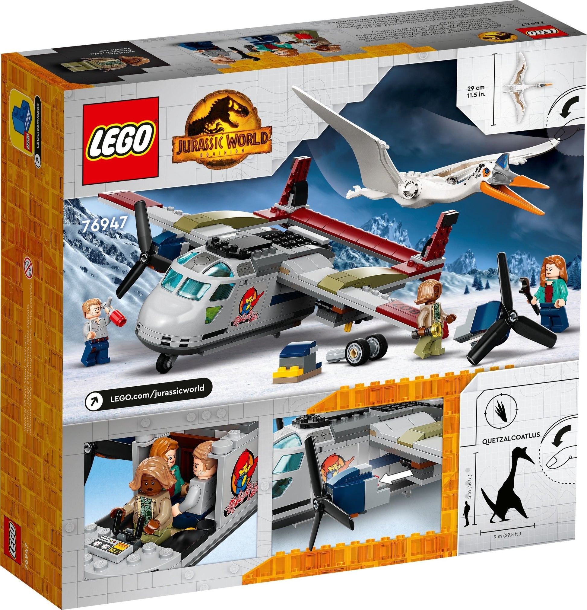 LEGO Jurassic Park 76947 Quetzalcoatlus Plane Ambush- Auzzi Store