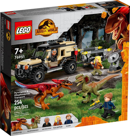 LEGO Jurassic Park 76951 Pyroraptor & Dilophosaurus Transport- Auzzi Store