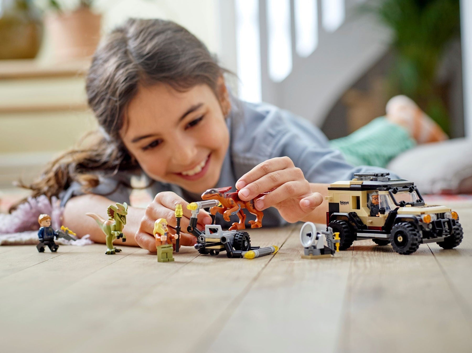 LEGO Jurassic Park 76951 Pyroraptor & Dilophosaurus Transport- Auzzi Store
