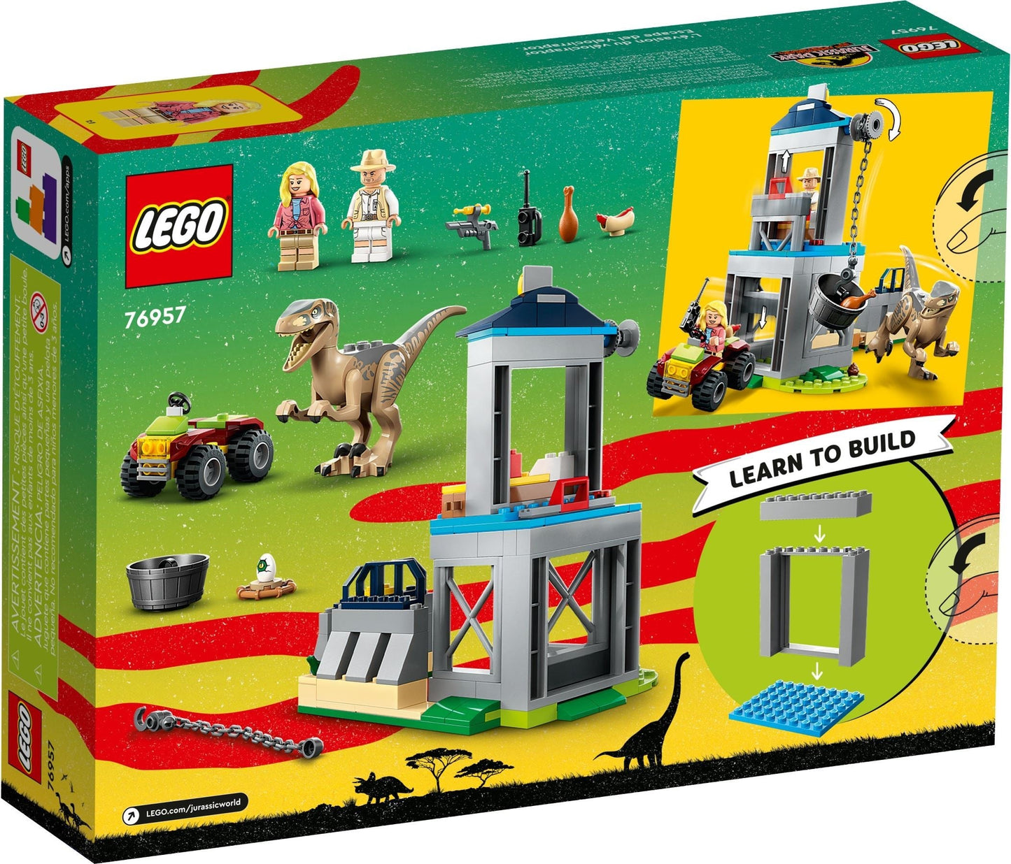 LEGO 76957 Velociraptor Escape Jurassic World- Auzzi Store