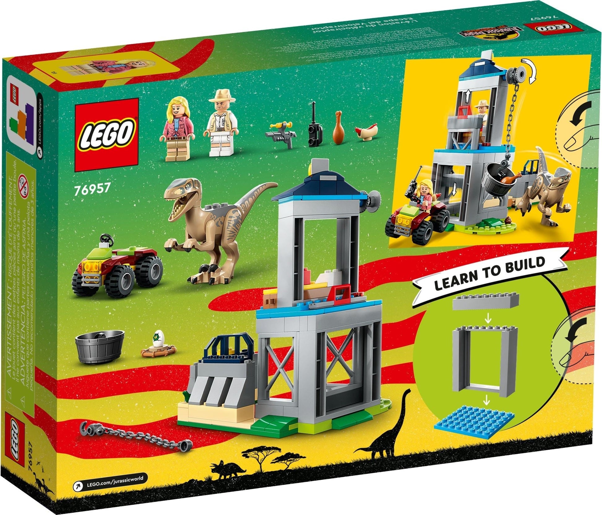 LEGO 76957 Velociraptor Escape Jurassic World- Auzzi Store