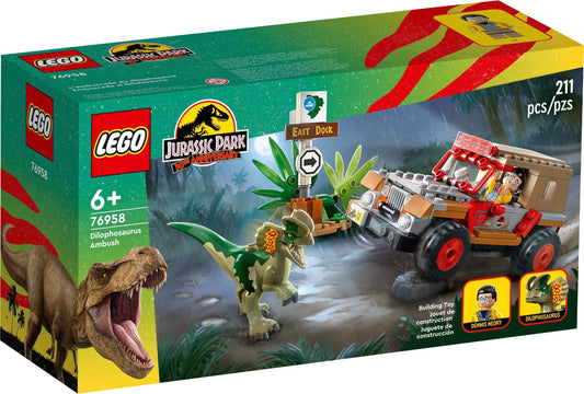 LEGO 76958 Dilophosaurus Ambush Jurassic World- Auzzi Store