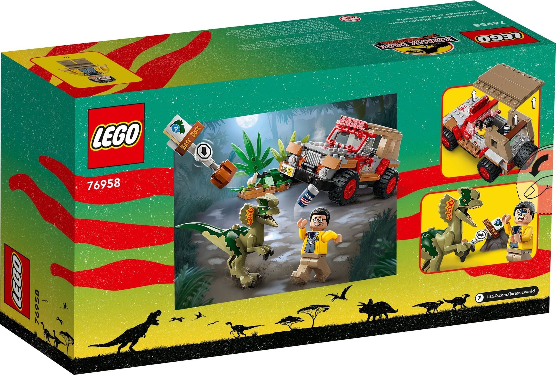 LEGO 76958 Dilophosaurus Ambush Jurassic World- Auzzi Store
