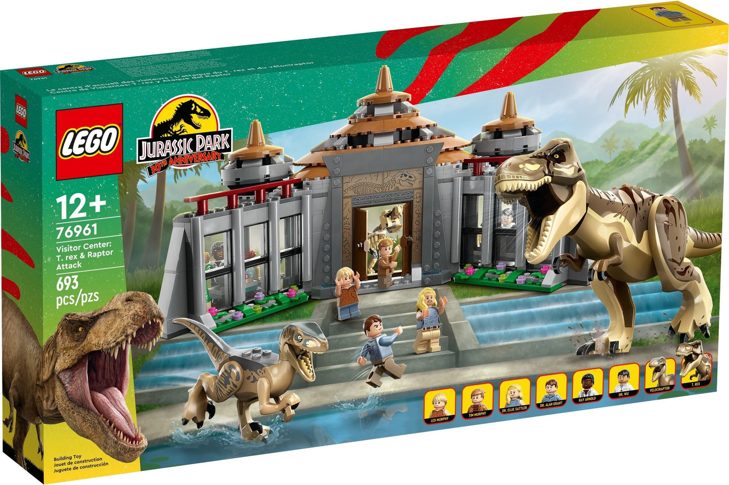 LEGO 76961 Visitor Center: T. rex & Raptor Attack Jurassic World- Auzzi Store