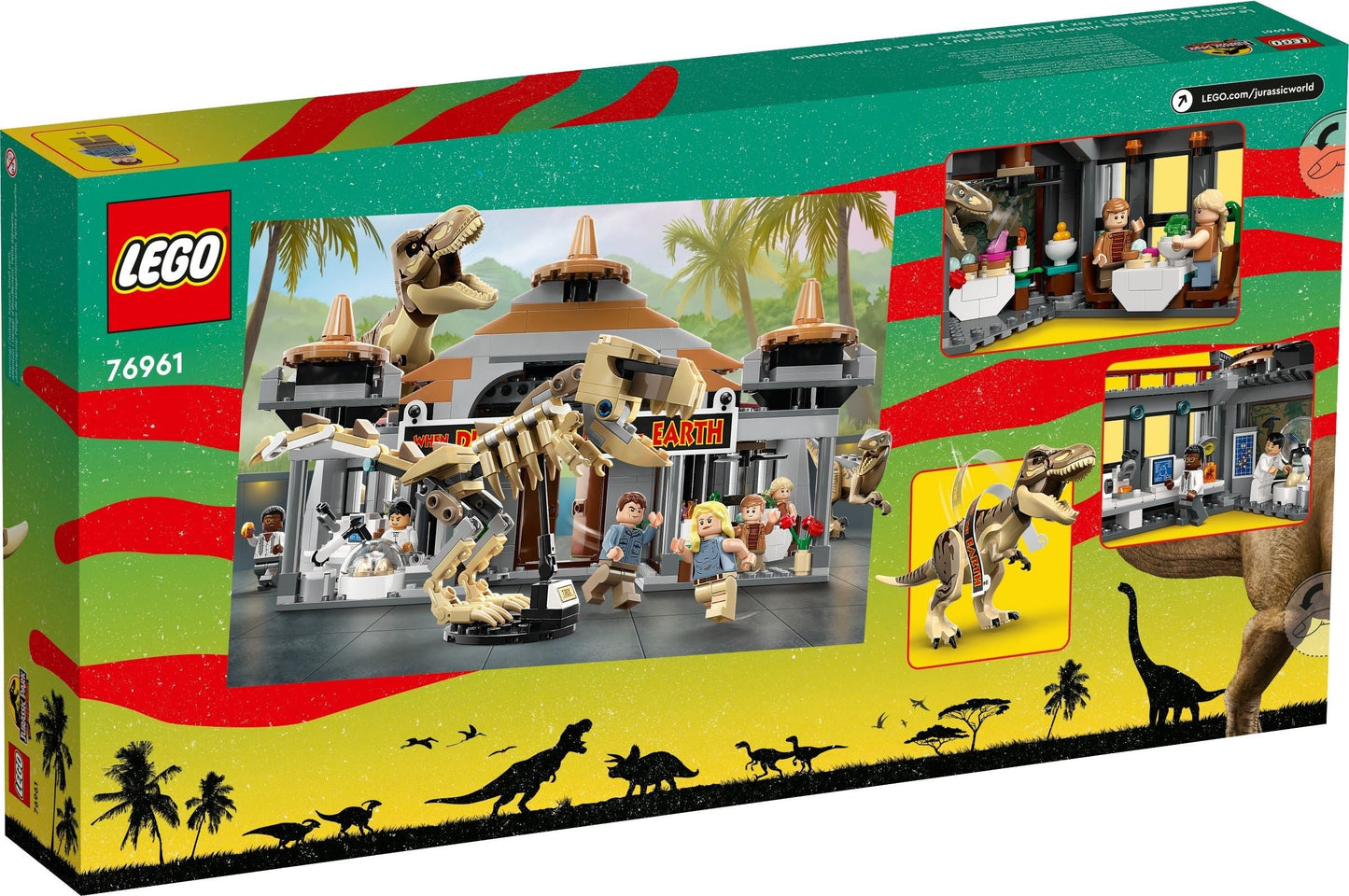 LEGO 76961 Visitor Center: T. rex & Raptor Attack Jurassic World- Auzzi Store