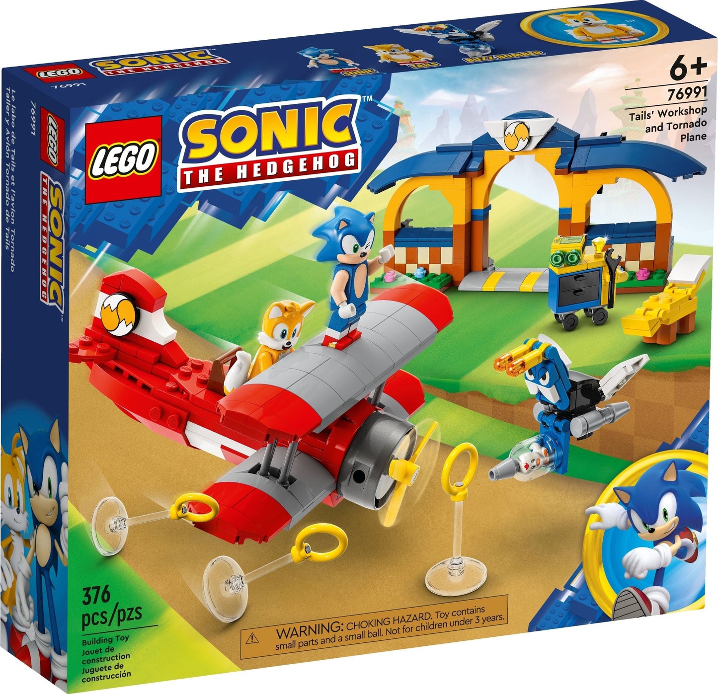 LEGO Sonic the Hedgehog Series 76991 Tails' Workshop and Tornado Plane- Auzzi Store
