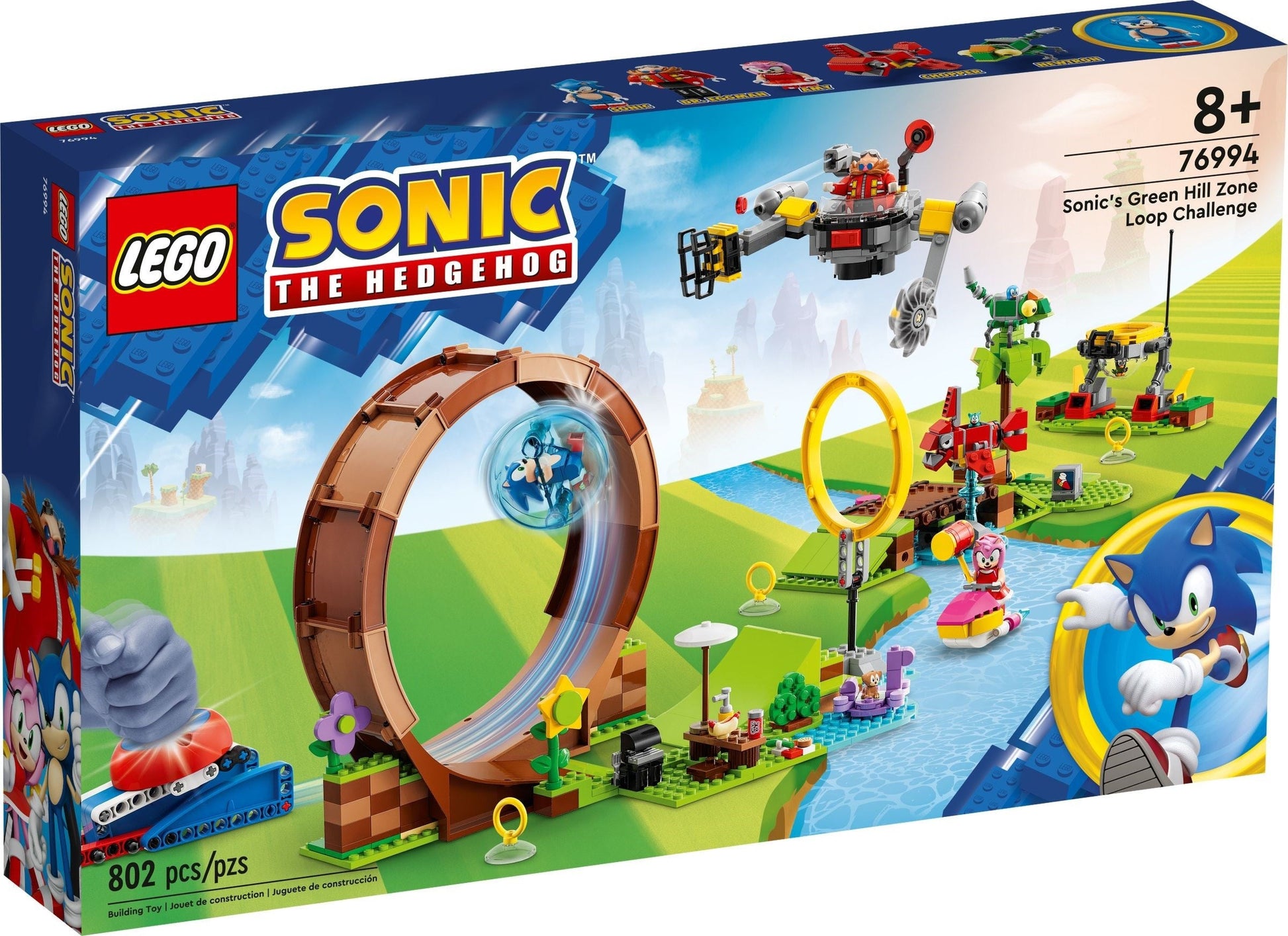 LEGO Sonic the Hedgehog Series 76994 Sonic's Green Hill Zone Loop Challenge- Auzzi Store