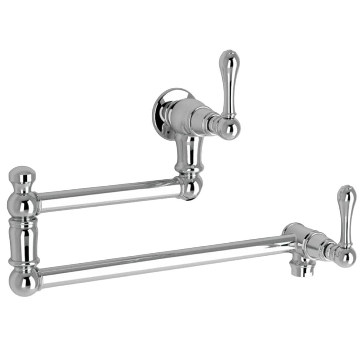 Astra Walker Signature Pot Filler with Metal Lever Handles - Chrome Finish - A50-26-ML-00