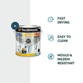 Taubmans 4L Accent Gloss All Weather Exterior Paint - Water Based - White - Mould Resistant - SuperSaverAU - view 2