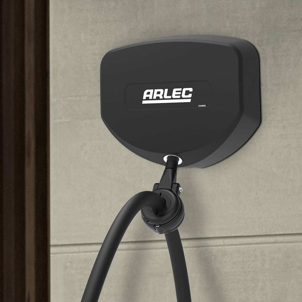 Arlec EV Charging Cable Retractor - 200mm x 200mm x 80mm - Black - Space-Saving Design - SuperSaverAU - view 5