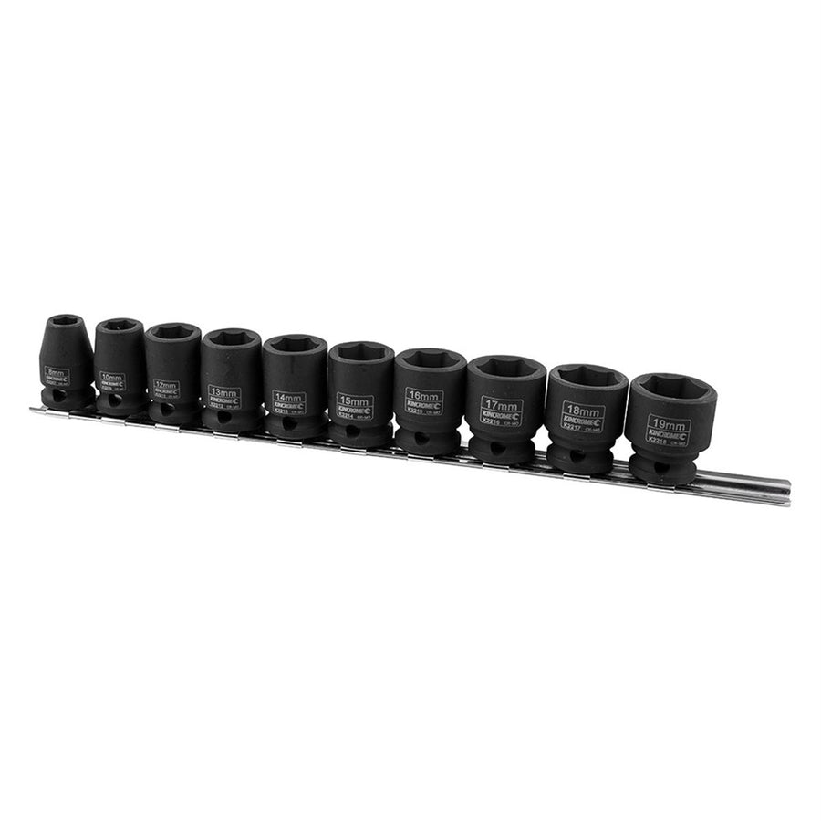 Kincrome 3/8" Drive Metric Impact Socket Set - 10 Piece - Chrome Molybdenum - SuperSaverAU - view 1