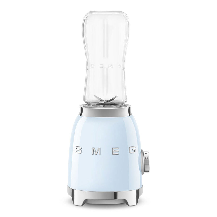 Smeg 50s Style Mini Personal Blender - Pastel Blue - 300W, 2 x 600ml Tritan Renew Bottles - PBF01PBAU