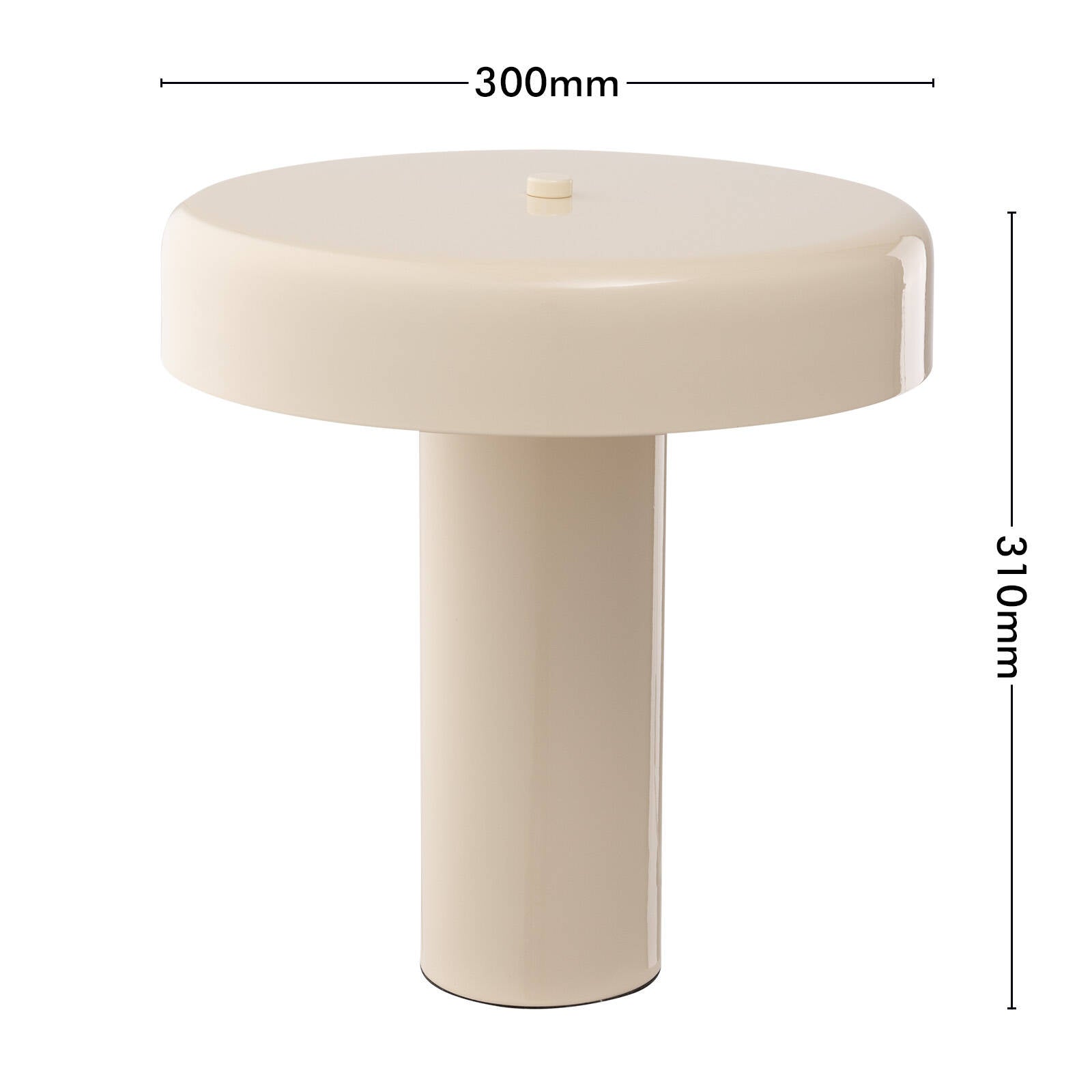 Mercator Clara 6W E14 Cream Table Lamp Inline Switch 1.8m Cord LMTBL439CR