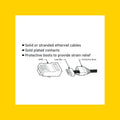 Antsig Cat6 RJ45 8P8C Plug with Boots 10 Pack - 10mm x 7mm x 20mm - White - SuperSaverAU - view 2