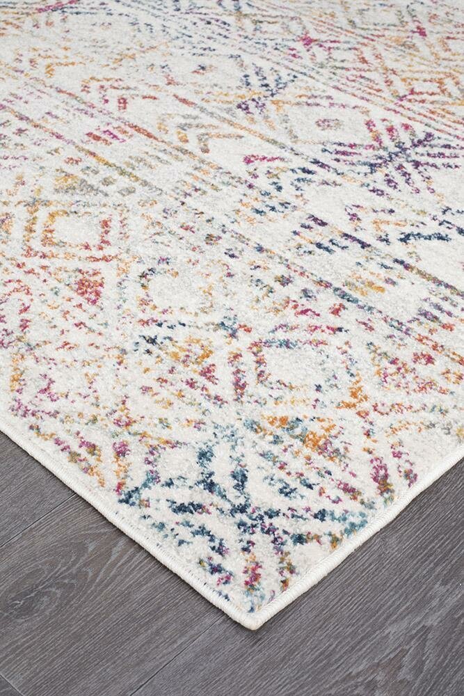 Rug Culture Oasis Runner Rug 500x80cm - Multi-coloured Power Loomed Polypropylene - OAS-456-MULT-500X80