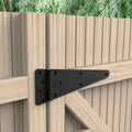Zenith Matte Black Tee Gate Hinge 2 Pack 347mm - Heavy-Duty Steel - SuperSaverAU - view 3