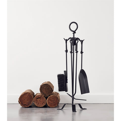 Scandia Classic Fire Tool Set 5-Piece Mild Steel Black 270mm