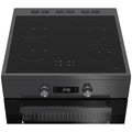 Beko 60cm Pyrolytic Freestanding Oven - Induction Cooktop, 81L, Anthracite, SteamShine - BFC60IPAN