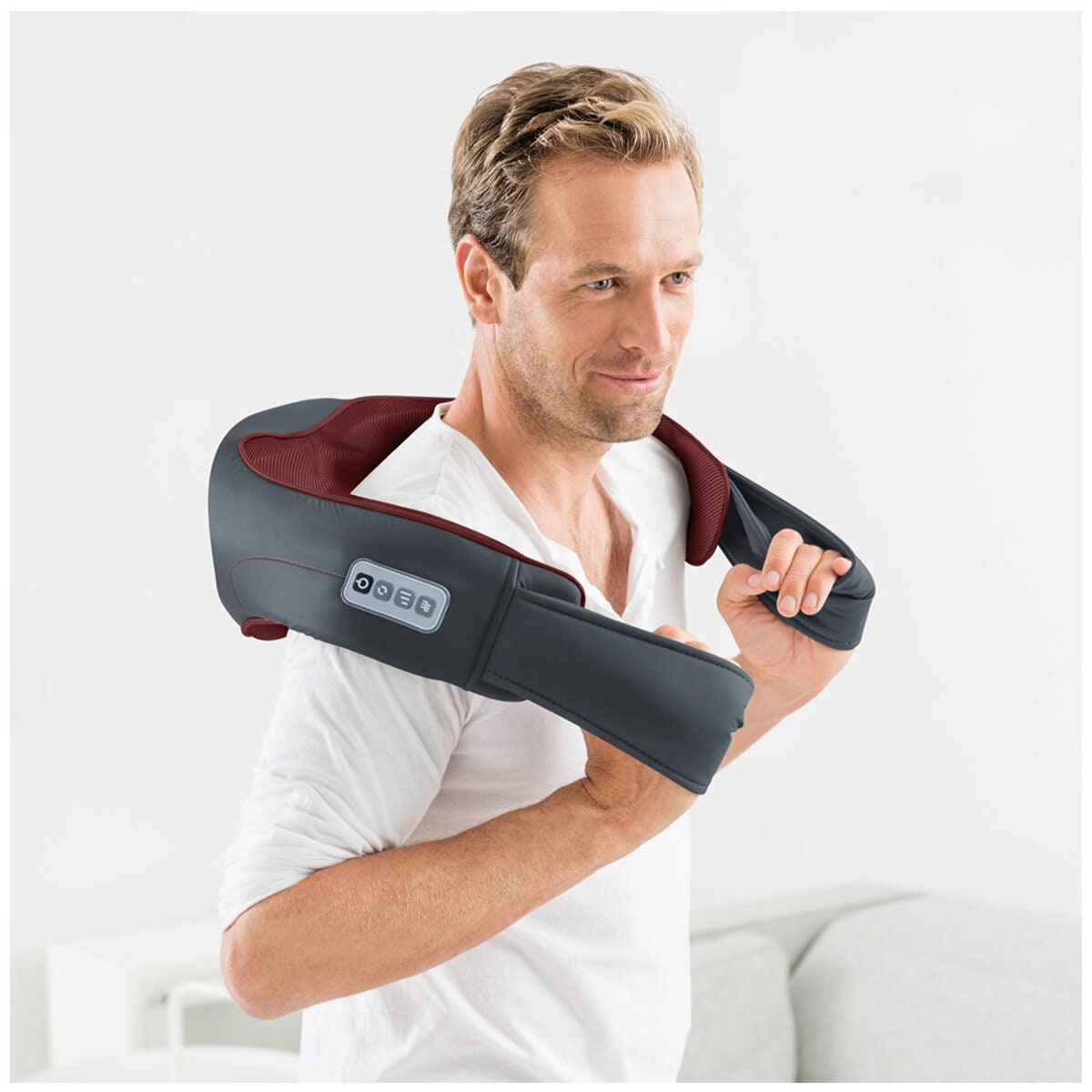 Beurer Deluxe 3D Shiatsu Back and Neck Massager - Eight 3D Massage Heads - Heat Function - MG151