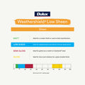 Dulux 4L Monument Low Sheen Weathershield Exterior Paint UV Resistant