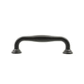 Lane 115mm Black Hampton Handle 4 Pack Matte Black Zinc Alloy Stylish - SuperSaverAU - view 1