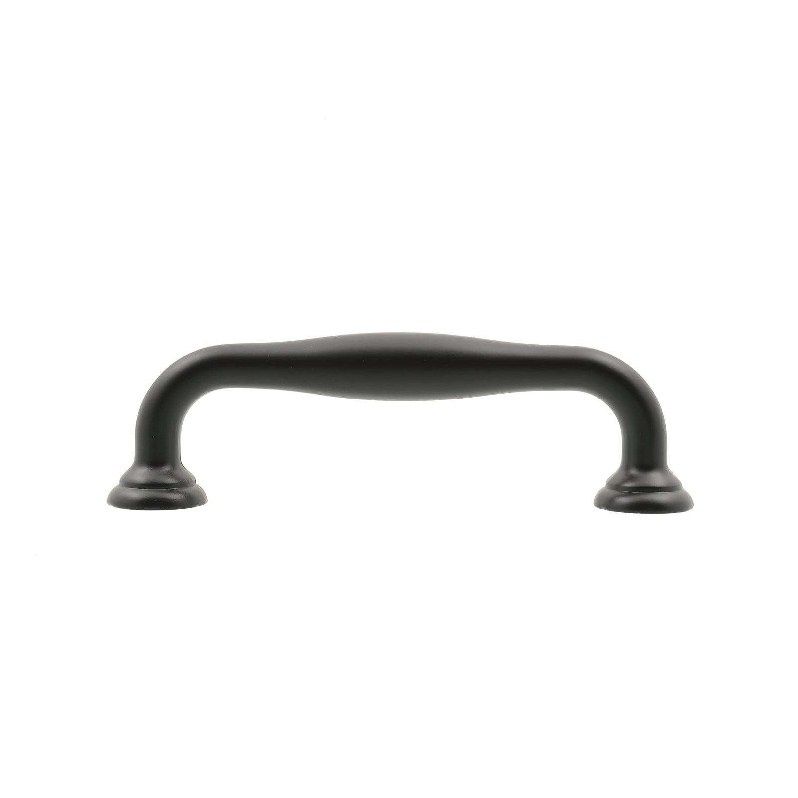 Lane 115mm Matte Black Hampton Handle Zinc Alloy - 4 Pack
