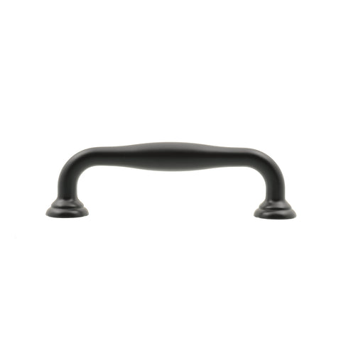 Lane 115mm Matte Black Hampton Handle Zinc Alloy - 4 Pack