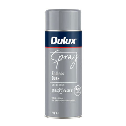 Dulux 340g Satin Spray Paint - Endless Dusk - 0.34L - Fast Drying, Self-Priming - SuperSaverAU - view 1