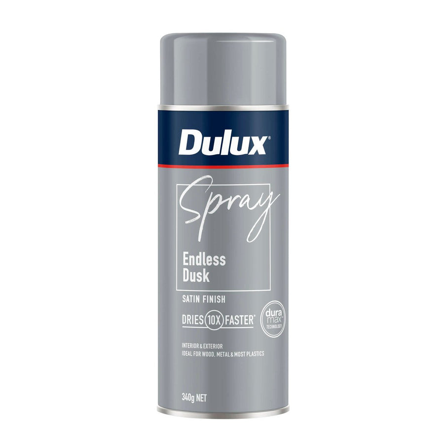 Dulux 340g Satin Spray Paint - Endless Dusk - 0.34L - Fast Drying, Self-Priming - SuperSaverAU - view 1