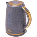 Westinghouse Kettle and Toaster Pack - 1.7L Rapid Boil Kettle, 4 Slice Toaster, Grey Gold - WHKTPK13GG