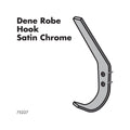 Adoored Satin Chrome Dene Deco Hook - 25mm Steel - Durable Design - SuperSaverAU - view 2