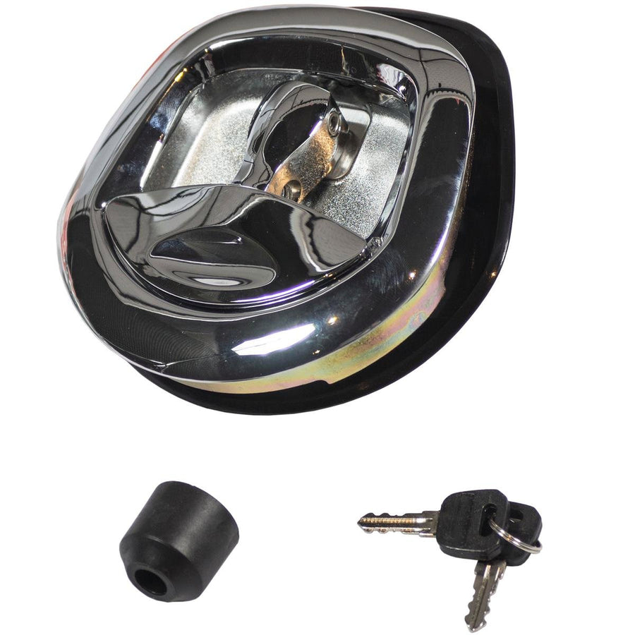 Goliath Whale Tail Lock - Chrome Plated Steel - 140mm - Added Security - SuperSaverAU - view 1