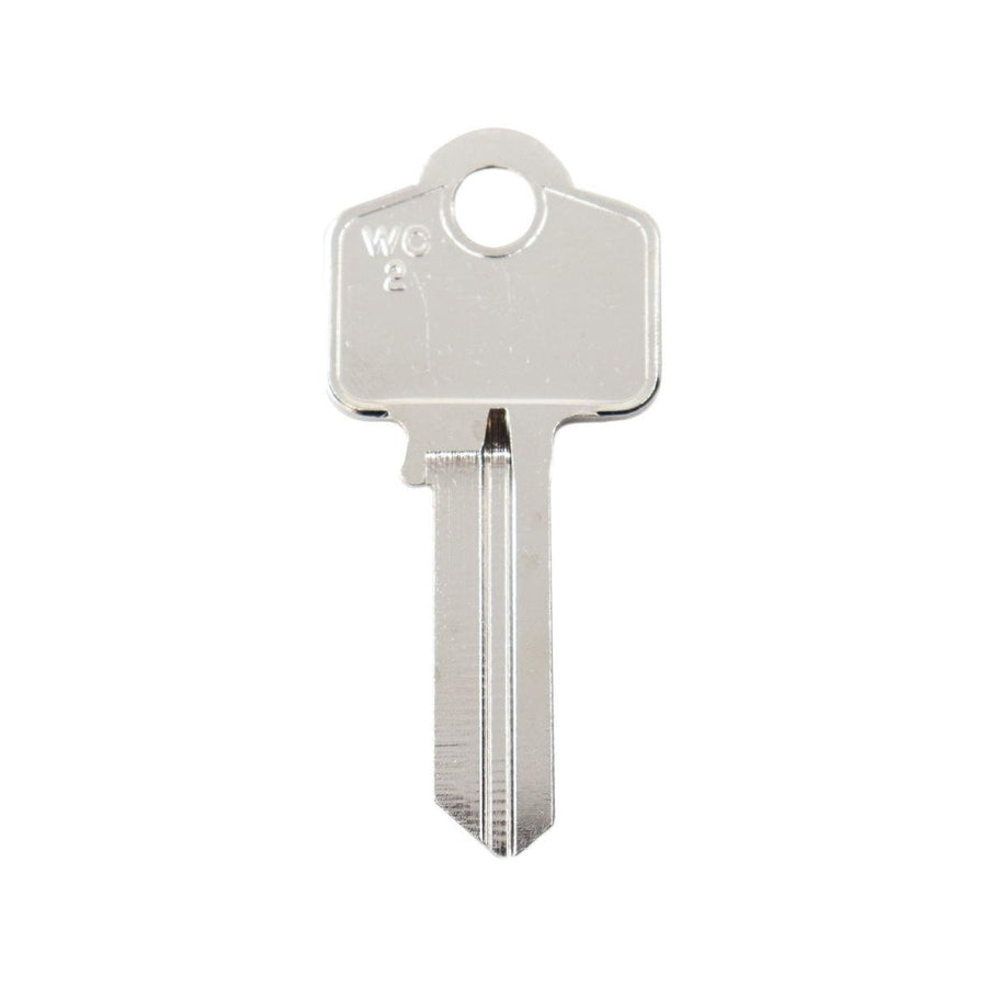 EHI Blank Key - 53mm x 25mm - Nickel Plated Brass - Silver - SuperSaverAU - view 1
