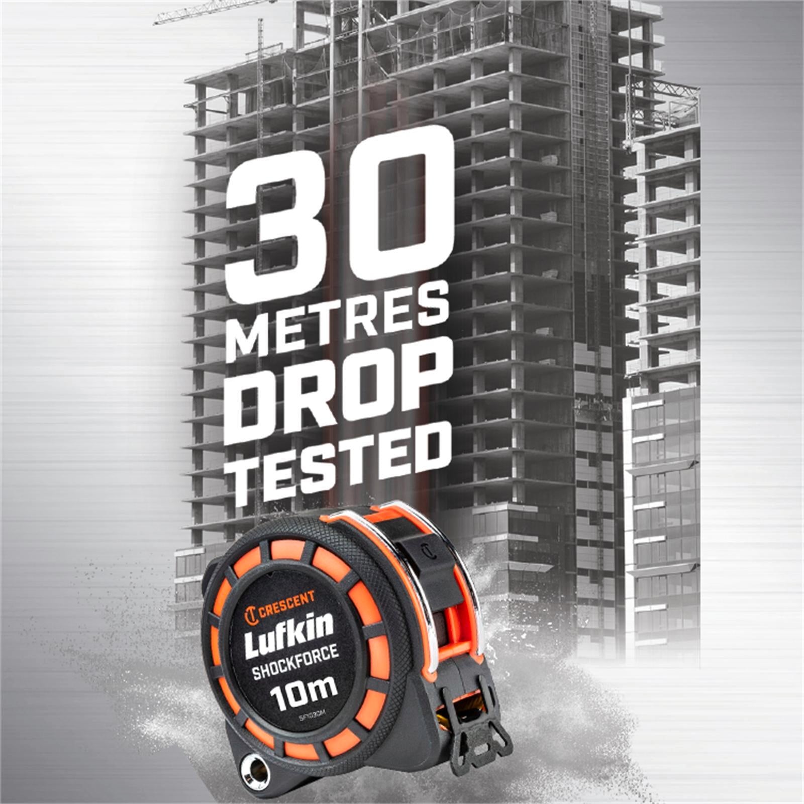 Crescent Lufkin 10m x 30mm Shockforce Tape Measure - Lockable