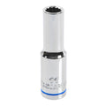 Trojan 11mm Deep Socket 1/2" Drive - Polished Chrome Vanadium - 12 Point - SuperSaverAU - view 1