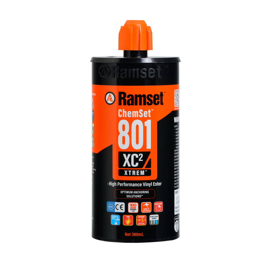 Ramset Chemset Anchor - 380ml - Vinyl Ester - Fast Cure - 2 Nozzles - SuperSaverAU - view 1