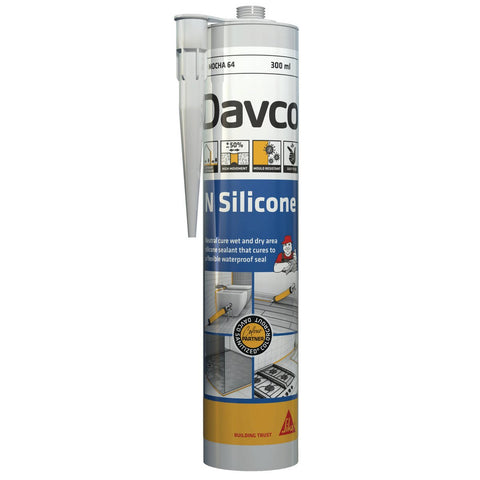 Davco 300ml Mocha No64 Neutral Cure N Silicone - Waterproof Sealant - Mould Resistant - SuperSaverAU - view 1