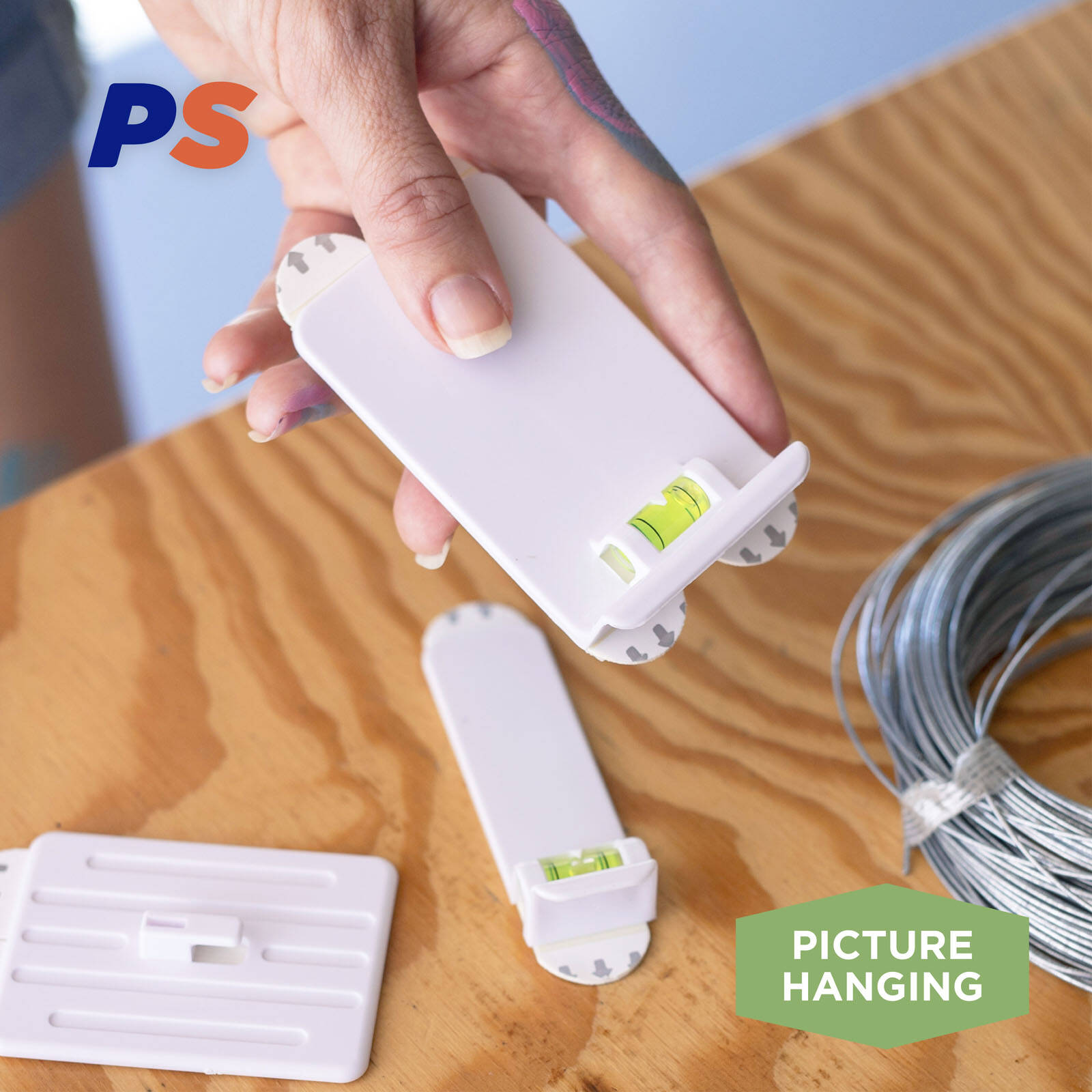 Permastik Extra Large Canvas Hangers 2 Pack Plastic Self Adhesive