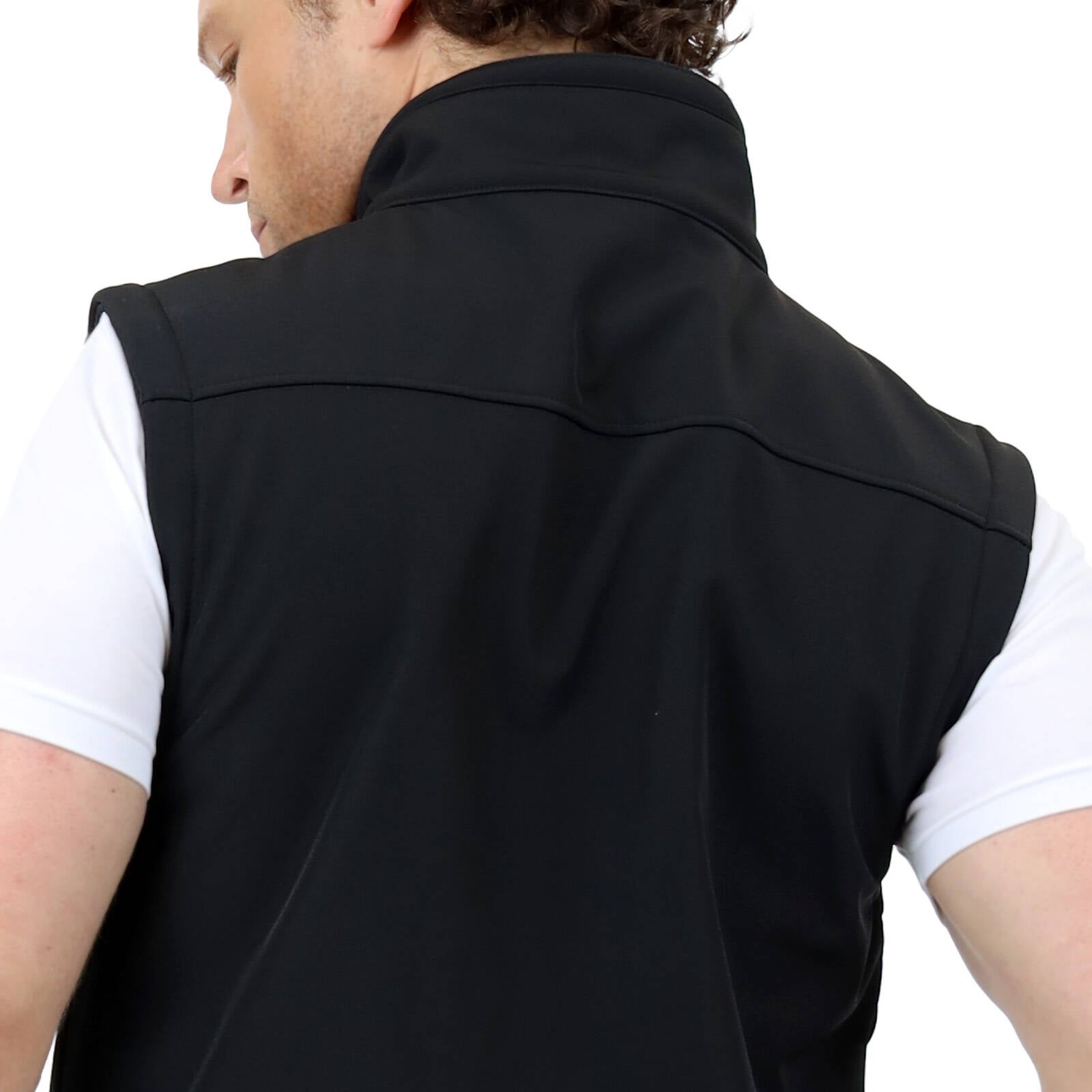 Citeco Black Soft Shell Vest - Men's Reflective Polyester/Elastane, 2X-Large