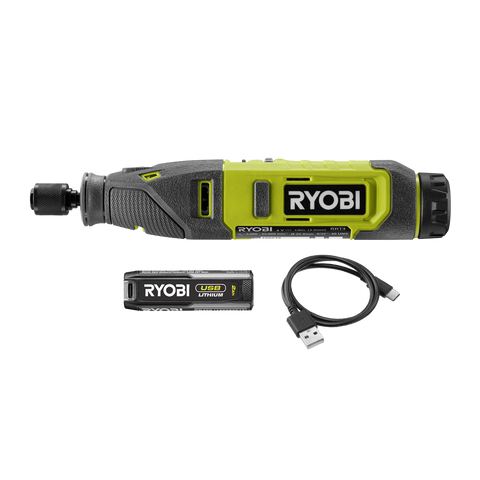 Ryobi USB Lithium 4V Rotary Tool 2Ah Kit (RRT4K)