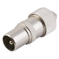 Antsig 75 Ohm Metal Line TV Plug, PAL Male Coaxial Connector, Nickel Plated