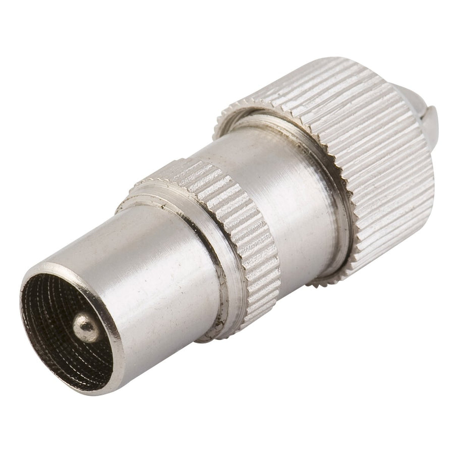 Antsig 75 Ohm Metal Line TV Plug - PAL Male - Nickel - Corrosion Resistant - SuperSaverAU - view 1