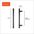 Taskmaster Black Matte Hollow T Handle 4 Pack 128mm - SuperSaverAU - view 2