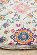 Rug Culture Babylon Large Round Rug 240x240cm - Multi-coloured Polypropylene - BLN-208-MULT-240X240